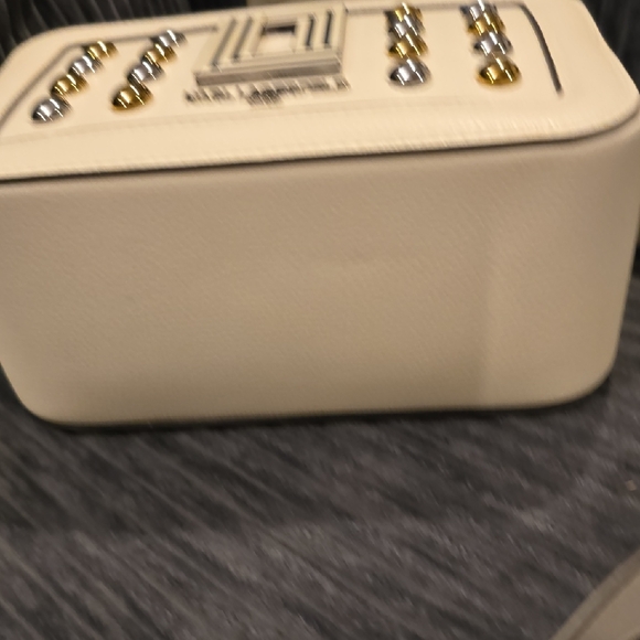 Karl Lagerfeld White Crossbody Bag with Gold and Silver Details - Picture 7 of 7